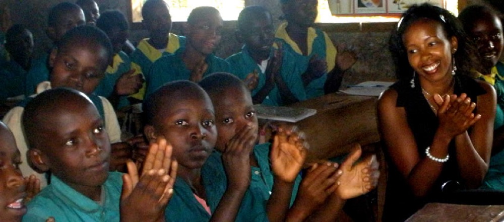 Children learning together in a classroom